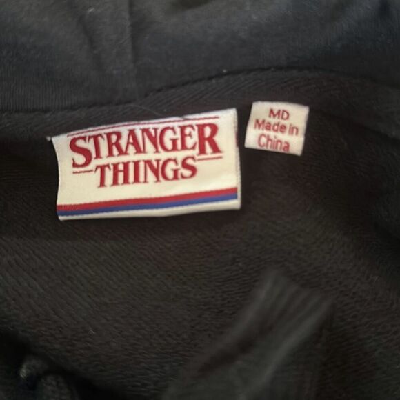 Stranger Things Hoodie The Demogorgon Black size M Medium - Picture 6 of 9